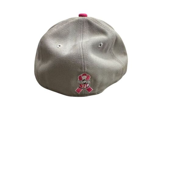 New Era 59FIFTY NFL Team Fitted Cap Gray/Pink Size 7 Unisex Hat - Picture 4 of 7